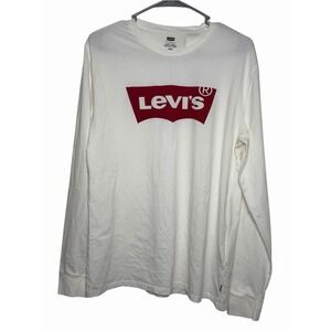 Levi's Batwing Logo Long Sleeve T Shirt Men's Medium NWT Heritage